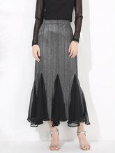 HEYFANCYSTYLE Women's Designer Pleated Mermaid Midi Skirt